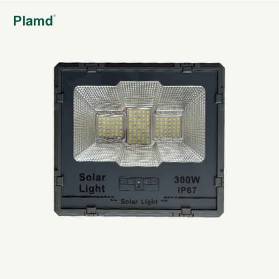 Solar LED flood light 100W 200W 300W 500W super bright high lumen IP65 ABS warehouse remote control